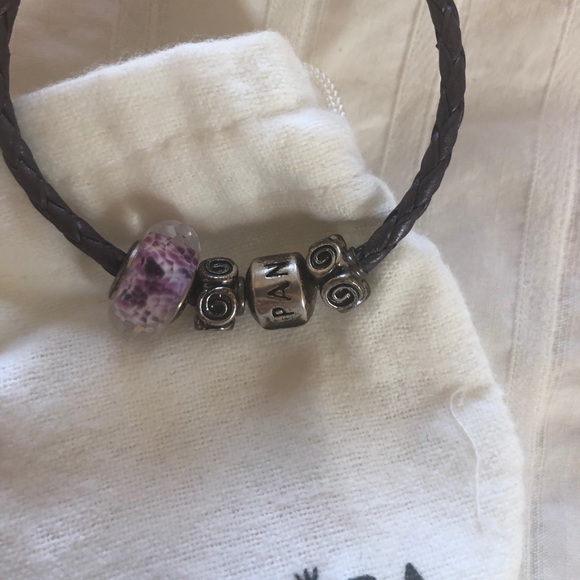 Pandora Purple Charm Bracelet - Picture 2 of 2